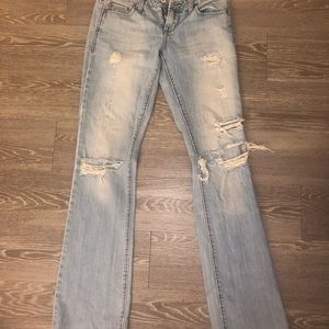 Distressed Bootcut AE Jeans